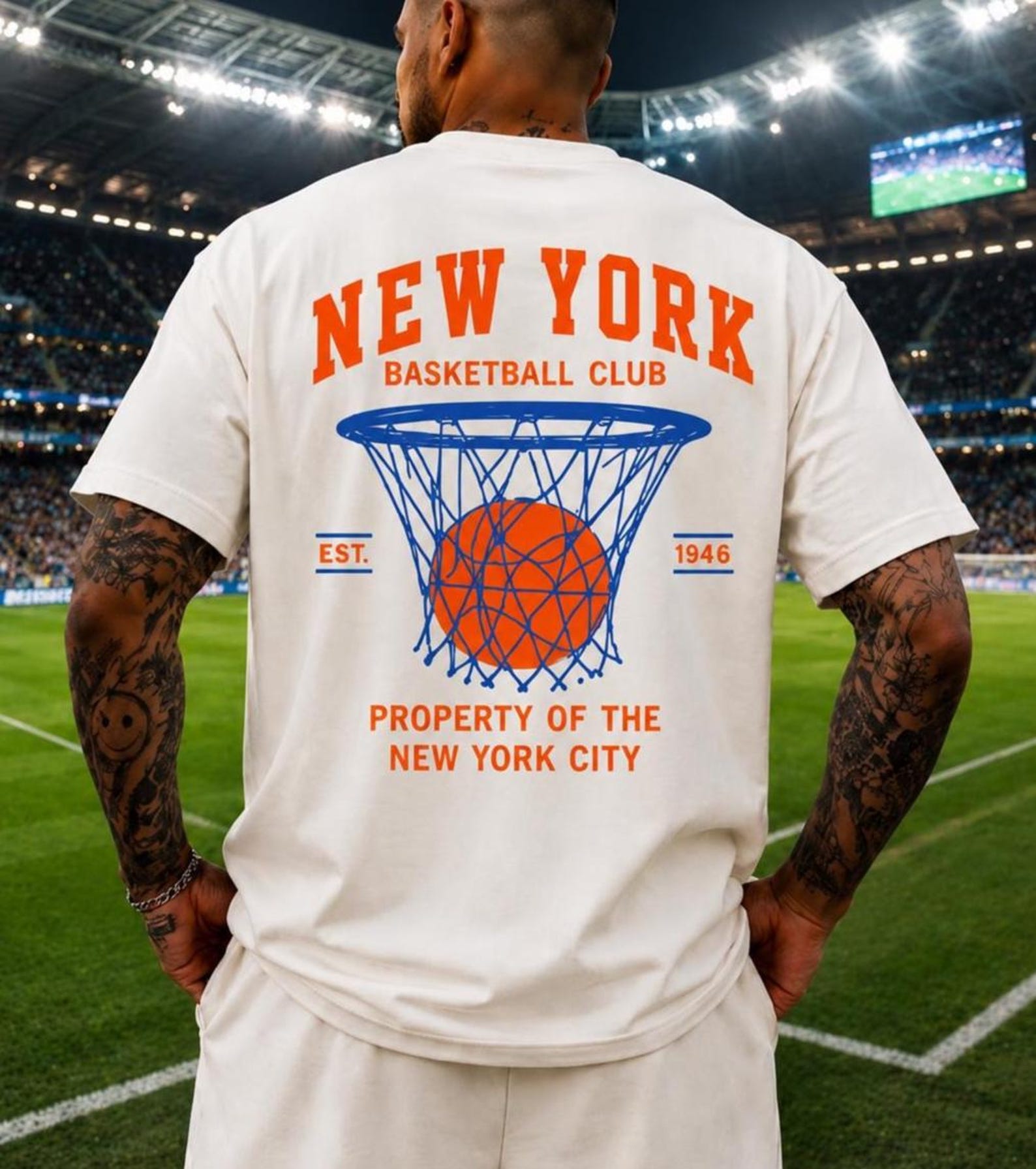 New York Basketball T-Shirt, Custom Basketball T-Shirt, NY BBall T-Shirt, New York T-Shirt, Game Day Shirt, Trendy Shirt 2026 S