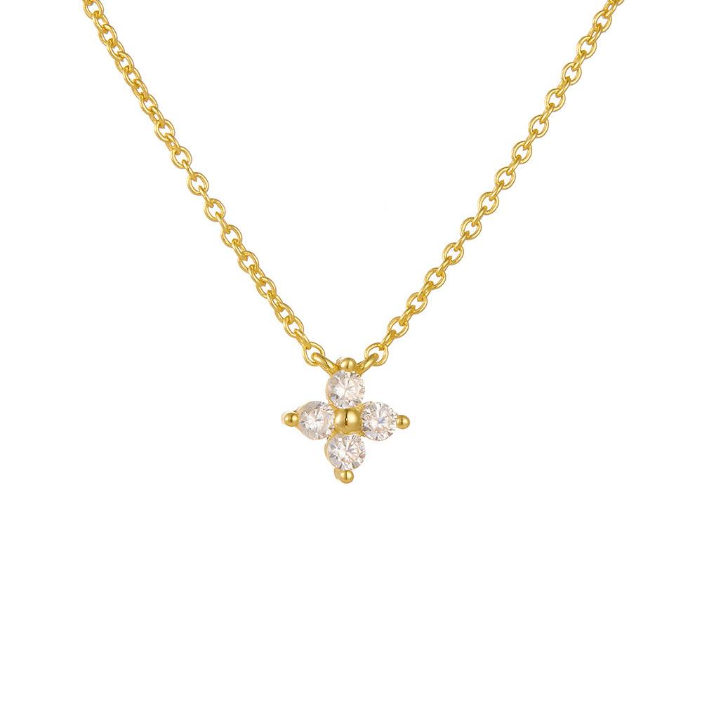 

Модное изящное колье-чокер с крошечными цветами для женщин, подвеска, ювелирные изделия, подарки золотой