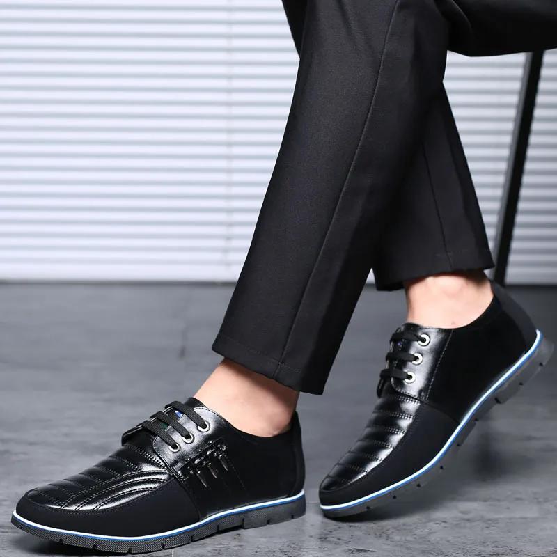 Men Casual Shoes Formal Soft Shoes Fashion Brand Classic Pu Leather Shoes Business Work Shoes for Men Big Size Erkek Ayakkabı