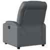 Electric Massage Chair Grey Synthetic Leather