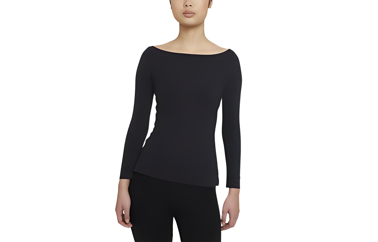 

Nike Drop Shoulder Sleeve T Shirt Women s Black DA0720-010 L