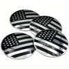4pcs American Flag Wheel Center Cap Decals, Emblems Sticker 2.2"/ 56mm For Car Motorcycle Truck SUV