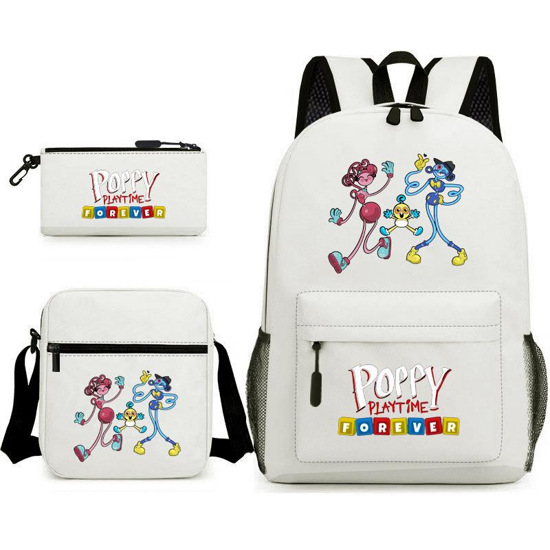 Poppy's Game Time Starry Sky Elementary School Bag Nightmare Animal Large Capacity Backpack Three-piece Set