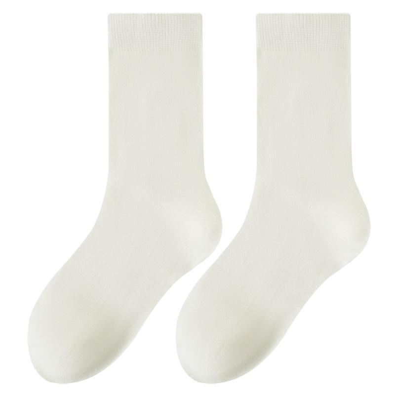 Women's Wool Thickened Heat-retaining and Warm Mid-calf Socks with Stretch and No Bones, Made of Mulberry Silk.