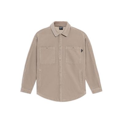 Li Ning Badfive Corduroy Loose Casual Lapel Jacket Men Jacket Khaki AFDS069-1