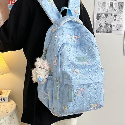 High-value Cute Bow Backpack Large Capacity To Primary School Students