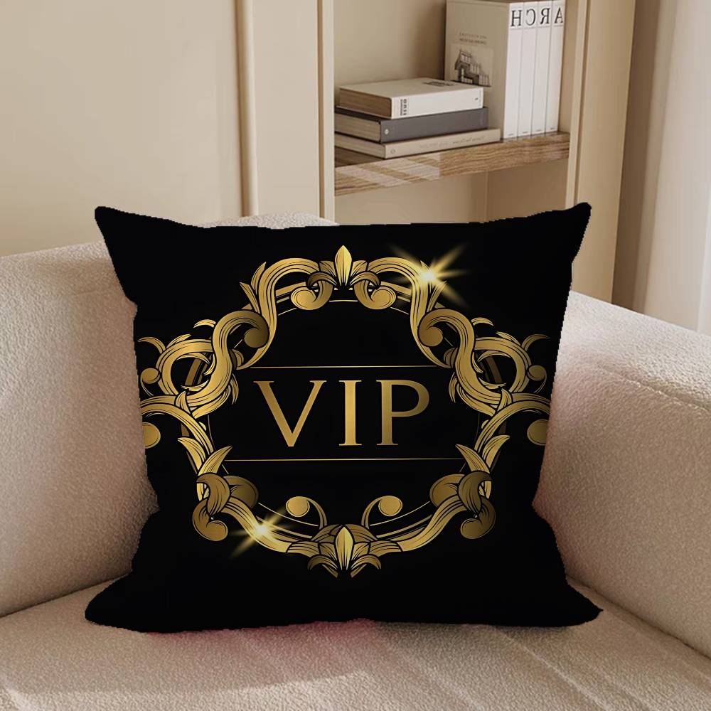 V-VIP Mitglieder Kissenbezug Kissenbezug Polsterung Sofa Zierkissen Heimdekor Kissenbezug