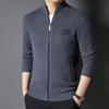 Men's 100% Pure Wool Zipper Cardigan Jacket