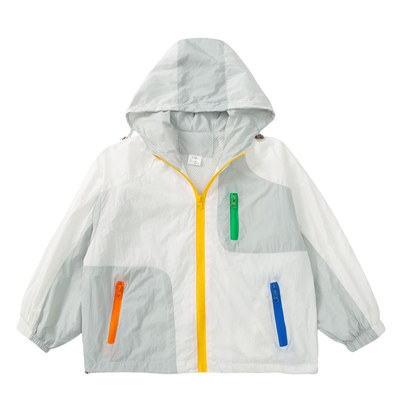 Kids' Summer UV Protection Hooded Jacket – Stylish and Lightweight for Boys and Girls