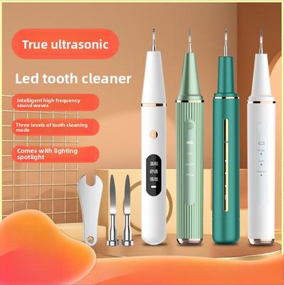 Nový přenosný čistič zubů Domácí čištění zubů Elektrický dentální kosmetický přístroj Ultrazvukový vizuální čistič zubů