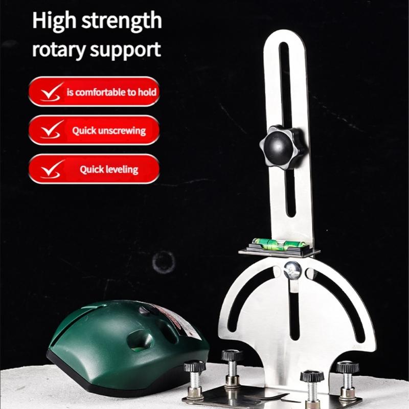 Precise Lasers Level Holder Support With Fluorescent Alignment Vials Adjustable Wall Bracket And Stainless Steel Build