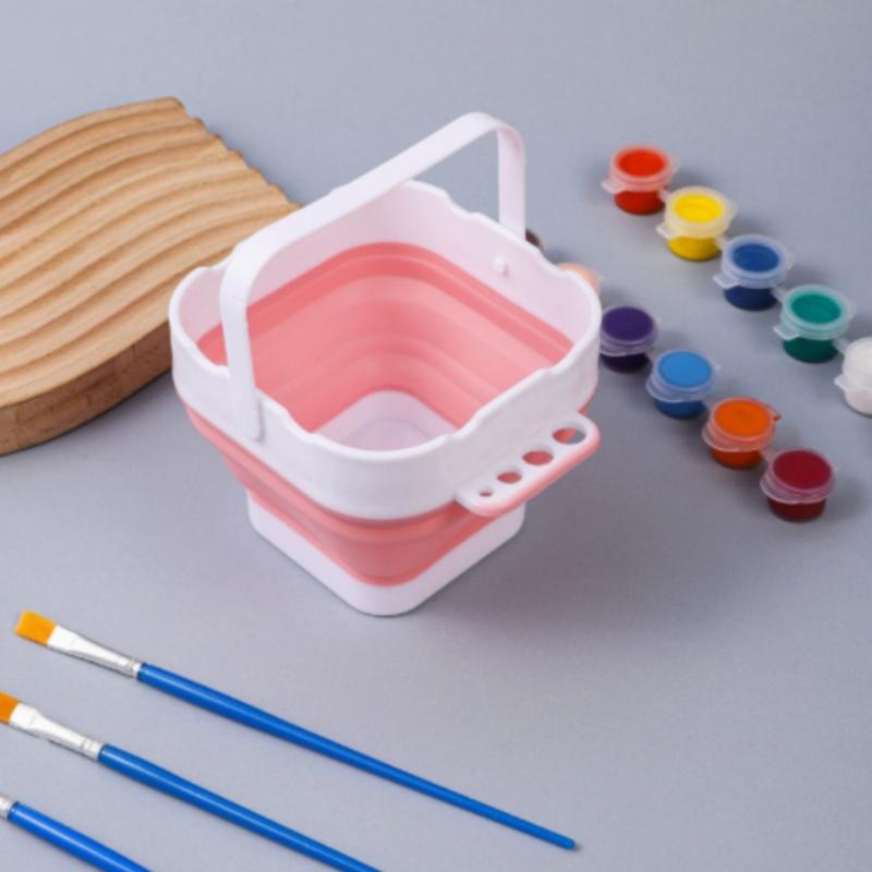 1 st Mini Opvouwbare Kleurmeng- en Kwastenwasbakje, Kleine Draagbare Kwastenwasser voor Kunststudenten's Schetsen en Schilderen