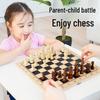 Premium Solid Wood 3-in-1 Chess Set: Chess, Double Queen, and Checkers
