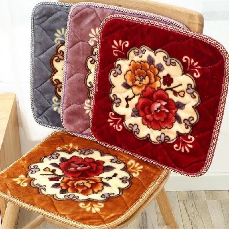 

Зимняя утолщенная плюшевая подушка для офиса, дивана и табурета 40x40 cm