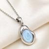 Elegant Egg-shaped Pendant Necklace - Versatile High-end Fashion Jewelry