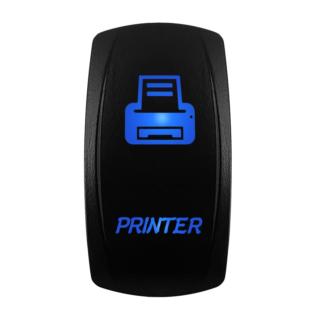 12V/24V Blue LED Rocker Switch Spot/Fog/Side Lights/Power/Inverter/Fan Toggle Waterproof On-Off | On-Off-On Switch Switches4