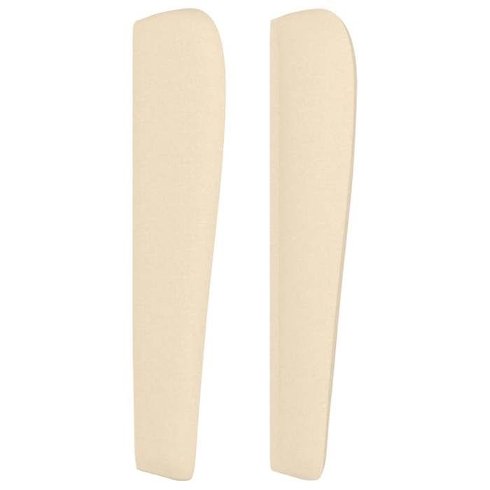 Tête de lit - Maison Exclusive - Avec oreilles - Crème - Tissu durable - Hauteur réglable
