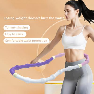 Ağırlıklı Yumuşak Yaylı Halka Bel Dostu Katlanabilir Fitness Çemberi Taşınabilir Ev Spor Salonu Erkekler Kadınlar Yetişkinler Vücut Bel İnceltme Egzersiz Ekipmanı