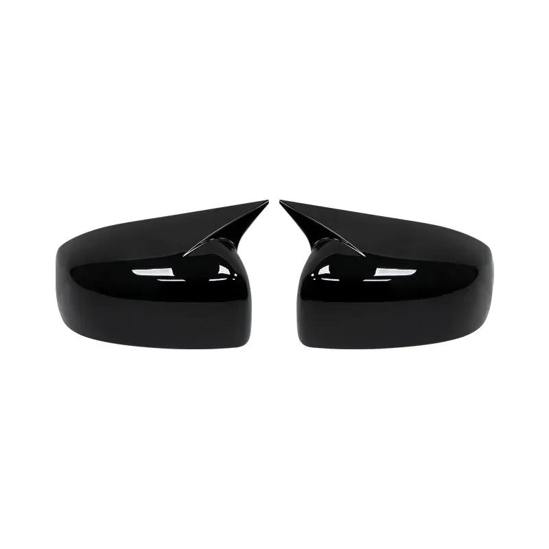 For Mitsubishi Lancer X 10 EX EVO 2013-2016 Black/Carbon Side Door Rearview Mirror Cover Cap Trim Shell Sticker Car Styling