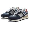 New Balance 574 Legacy Navy Grey Pink Sneakers U574LGFN