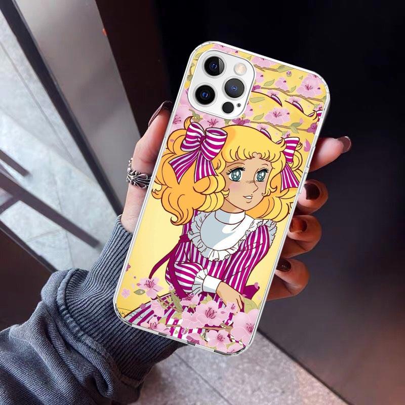 Candy 90s Anime Phone Case For iPhone 17 Air 11 13 Mini 14 15 Plus 16 12 Pro Max 16E SE 7 8 Pattern Soft TPU Back Cover  17 Air