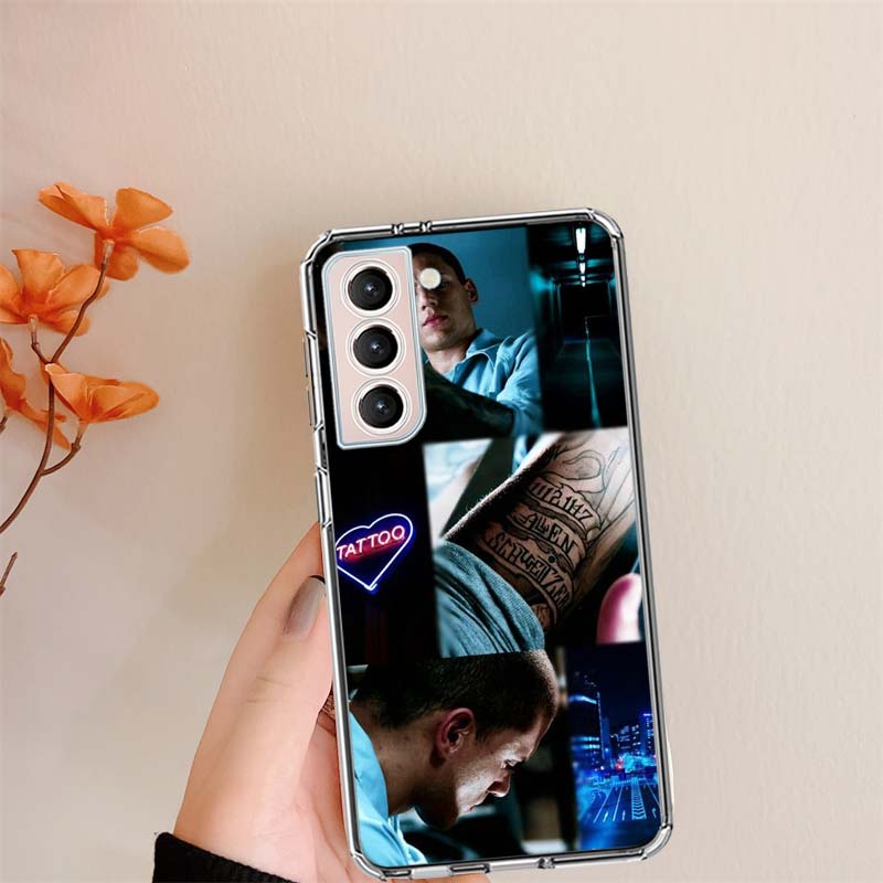 Prison Break TV Series Clear Phone Cases for Samsung S26 Ultra Galaxy S25 Edge S24 S23 FE S21 Plus S20 S22 S10 Cover Patterned C