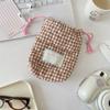 Modern Quilted Heart Pattern Camera Case With Padded Design For Outdoor Travel Storage