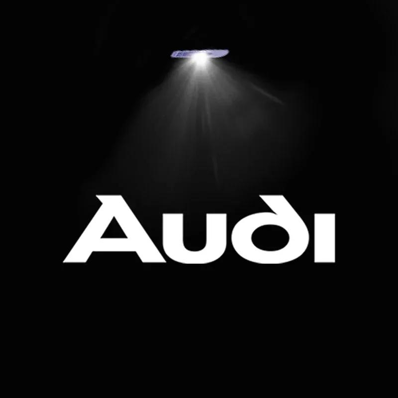 For Audi 8L Led Car Door Logo Welcome Light For Audi A4 B5 B6 B7 B8 B9 A1 A3 8V 8P 8L A6 C5 C6 C7 A5 A7 A8 Q3 Q5 Q7 TT S3 S6 Sline Quattro