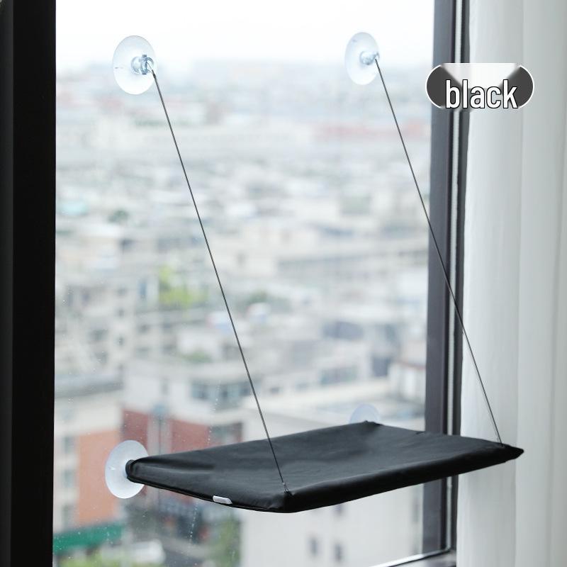 

Suction Cup Cat Hammock: Window and Balcony Sunbathing Bed