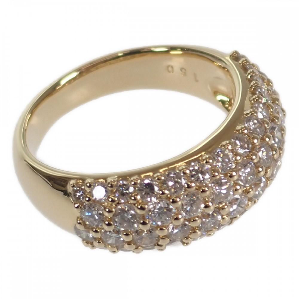 no brand  #9(JP Size) ring K18 yellow gold Women