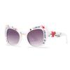 New retro large frame cat eye anti-blue glasses classic daily commuting dating versatile plain and thin flat glasses