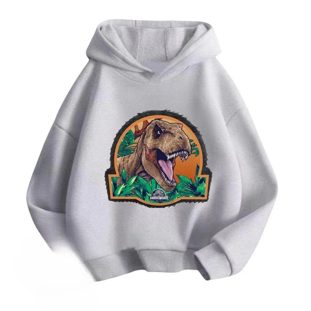 Jurassic World Cartoon Printed Children's Hoodie Autumn/Winter New Girl's Top Comfortable and Warm Hoodie