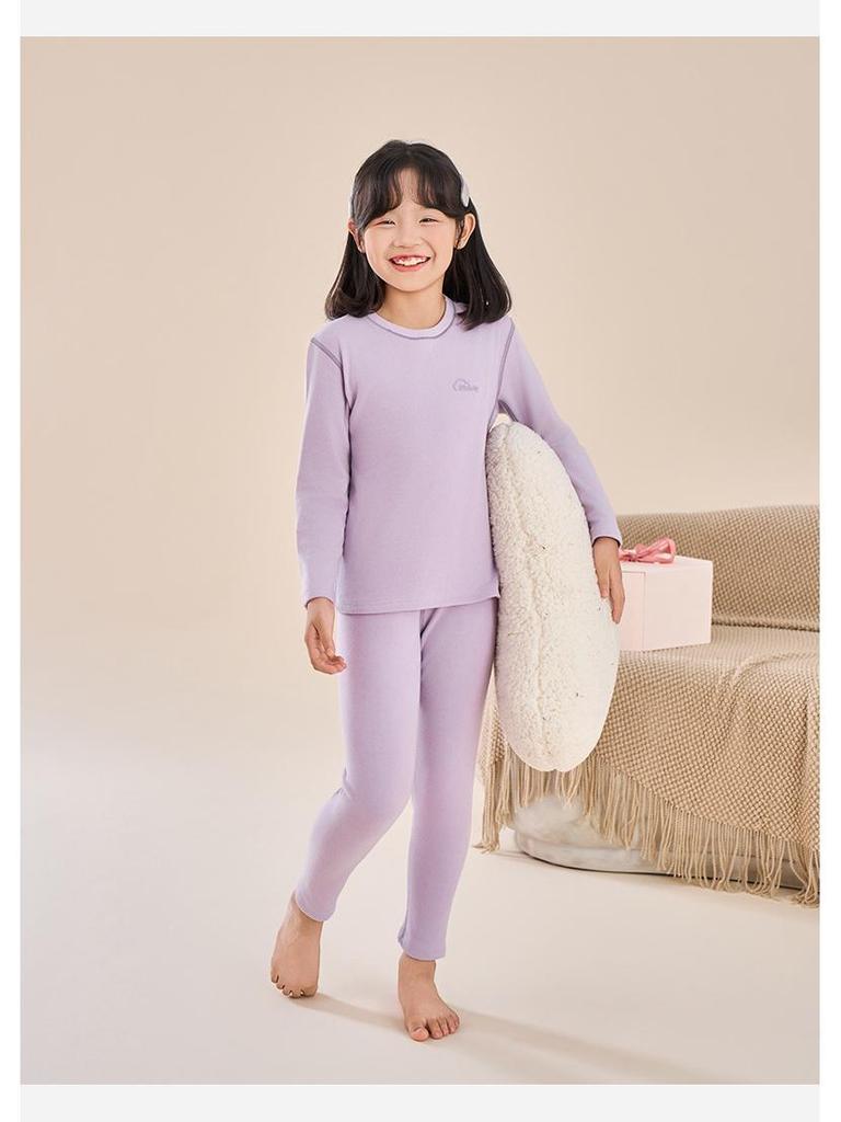 Atmungsaktives antibakterielles Kaschmir-Unterwäscheset für Kinder für den Herbst