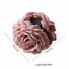 Cotton Fabric Rose Flower Hair Claw Clips for Women Korean Ctach Shark Clamp Hair Accessories Rose Blossom Catching Clip