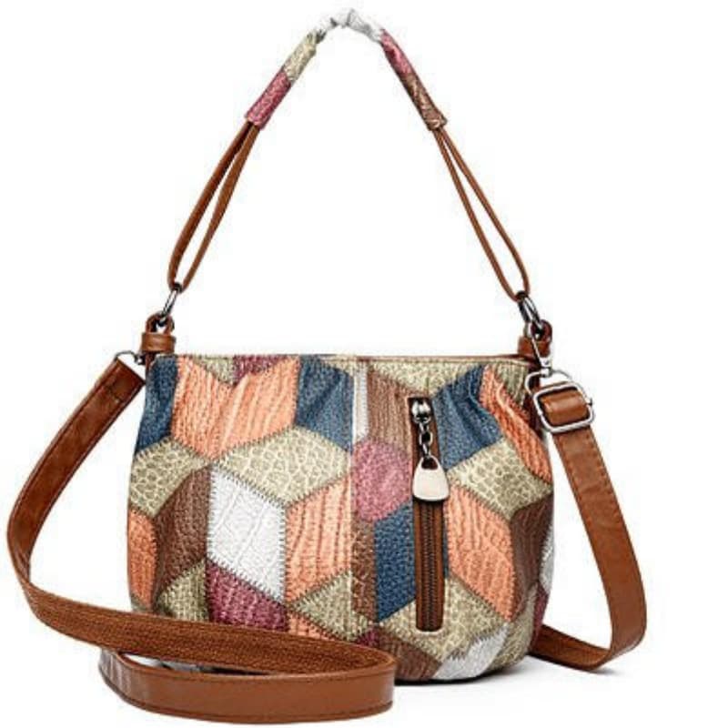 Splicing fashionable and foreign casual tote bag