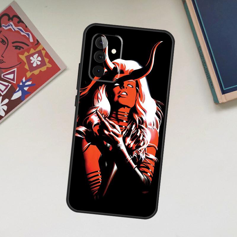 Devil Woman Case For Samsung Galaxy A06 A16 A26 A36 A56 A55 A35 A15 A53 A32 A52 A33 A13 A14 A34 A54 A17