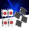 200PCS 6 x 6 x 3.1mm Tactile Push Button 5 Pins Brass Momentary Tactile Switch Mini Assortment Kit Light Touching Patch Cars