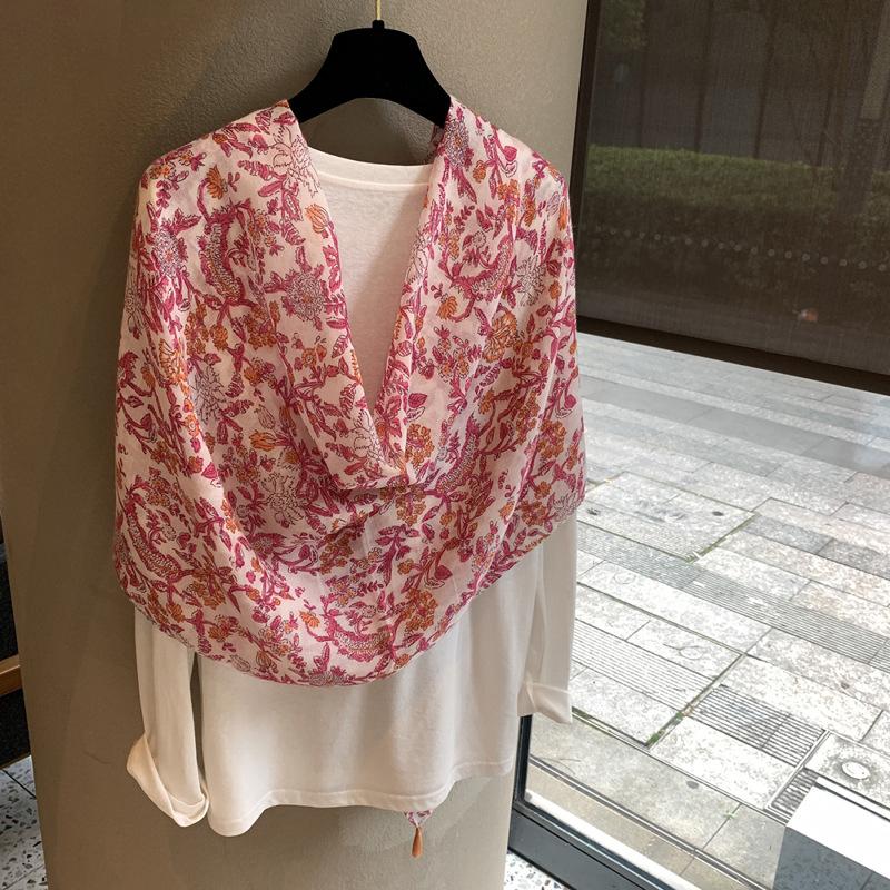 Retro Ethnic Style Popular High-End Atmosphere, Headscarf, Jacquard Cashew Nut Shawl, Long Scarf, Female Outdoor Shawl