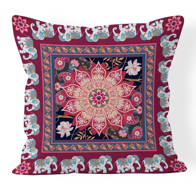 Bohemian Retro Style Decorative Car Cushion Office Bedroom Living Room Sofa Cushion Pillow Cover