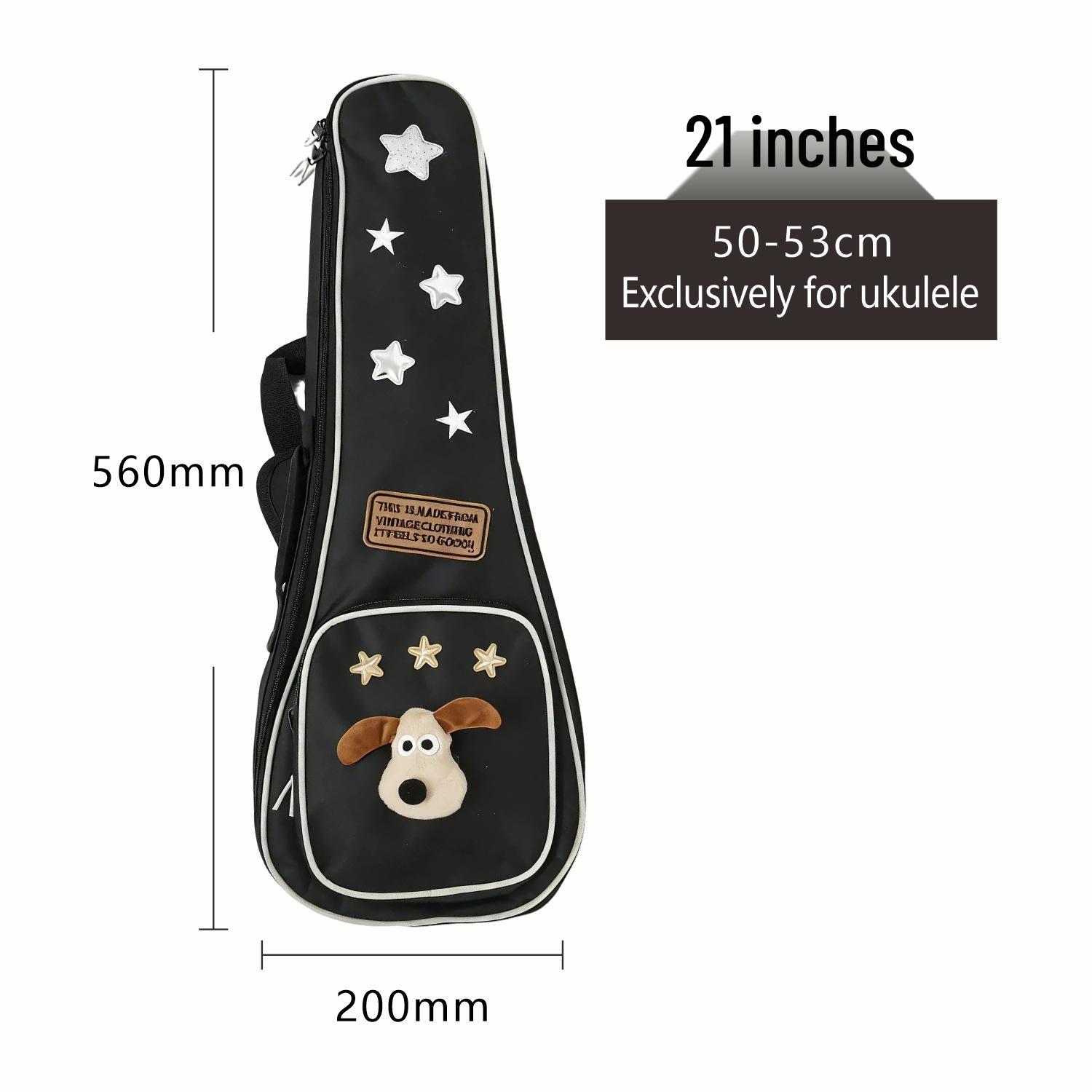 

Утолщенный милый чехол-сумка на плечо для укулеле - Подходит для 21, 23 и 26 дюймов