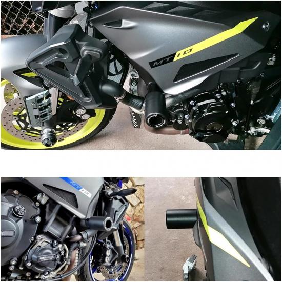 

Fit for Yamahaa YZF R1 R1M MT10 MT-10 SP Frame Slider Crash Motorcycle Wheel Fork Axle Slider Engine Crash Pad(2pcs Axle Slider) 2pcs Frame Slider