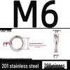 Verdickte 304/201 Edelstahl-Federring Elastischer Abstandshalter M3-M24