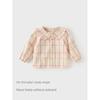 [Same Style as in the Mall] David Bella Children's Long-Sleeve Shirt 2026 Spring New Style Girls' Plaid Pure Cotton Top