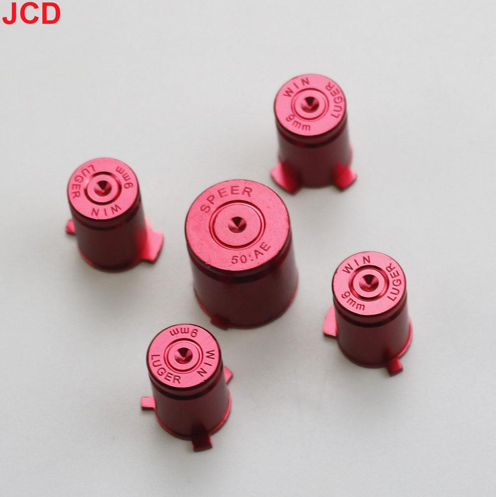 JCD 1Set For Xbox 360 Controller Buttons Aluminium Alloy Metal ABXY Bullet Button Cap Gamepad Replacement Accessories
