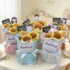 Teachers' Day Flower Bouquet Crochet Flower Gifts Graduation Artificial Bouquet Woven Flower Party Gifts