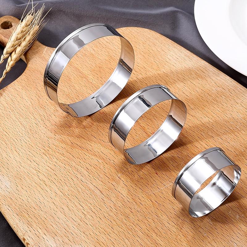 

3Pcs Metal Cookie Cutter Geometric Forms for Cookies Set Easy Press Pastry Fondant Biscuit Baking Mold baking accessories baking