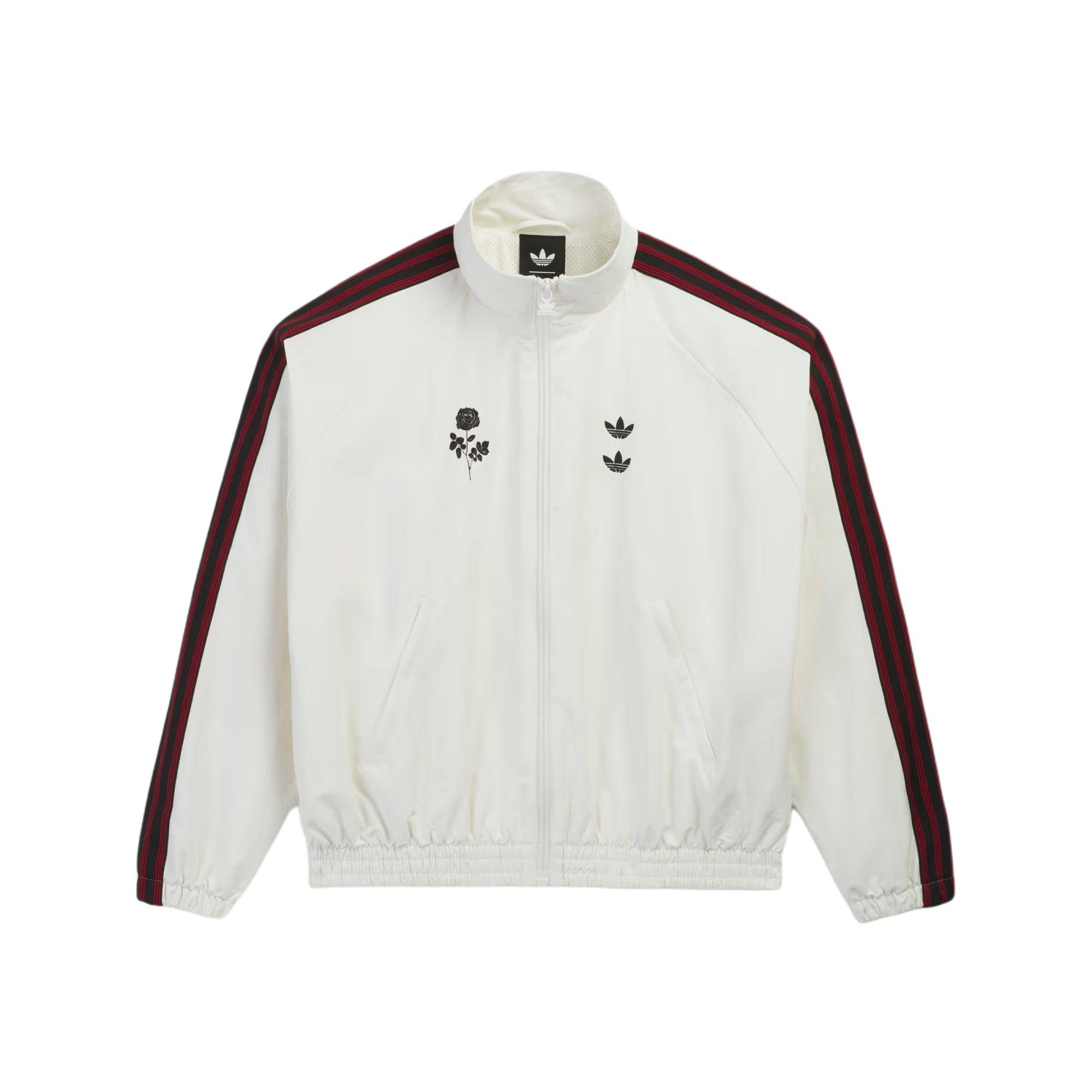 Adidas Men's White X Willy Chavarria Woven Track Coat Off Unisex Outerwear Kt2616 Cm