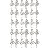 30pcs Sturdy Metal Drapery Hook High Performances Support Curtains Portable for Homemakers and Interior Designers
