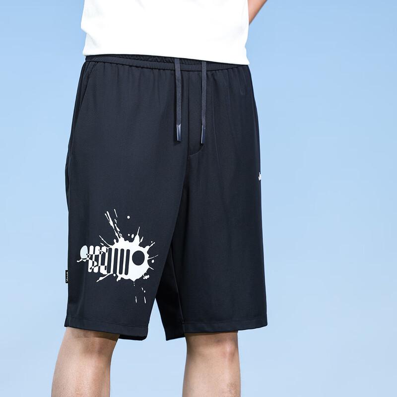 Jeep Men's Summer Loose Fit Drawstring Shorts