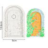 Flowers Door Silicone Mold DIY Fondant Cake Decorating Tool Sugarcraft Chocolate Candy Clay Gumpaste Mold Cupcake Baking Tool